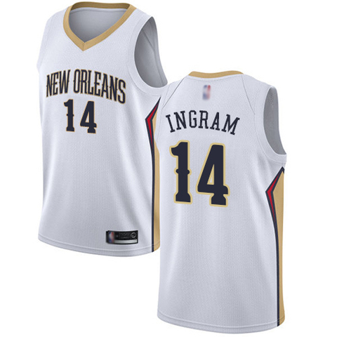 Regata NBA New Orleans Pelicans Ingram #14 Nike - Branco