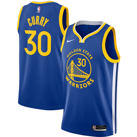 Regata Golden State Warriors Stephen Curry #30 Nike Swingman - Azul