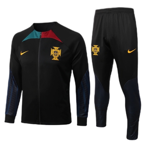 Conjunto de Jaqueta+Calça Portugal All Black 2022/23