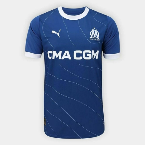 Camisa Olympique de Marseille II 23/24 Azul - Puma - Masculino Torcedor