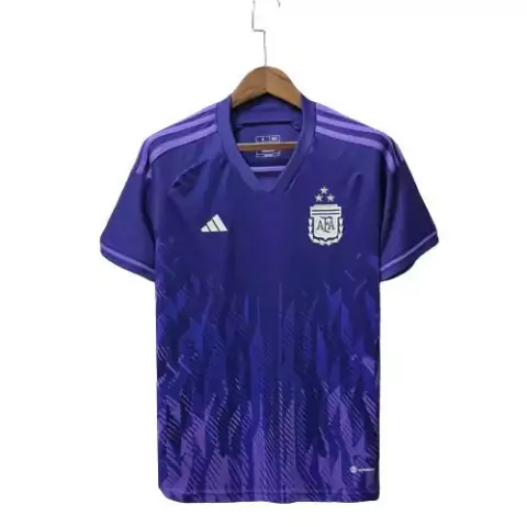 Camisa Argentina Away 22/23 Torcedor Adidas Masculina - Roxo