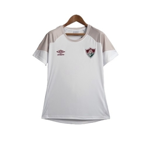 Camisa Fluminense Viagem 23/24 Feminino - Torcedora Umbro - Branco