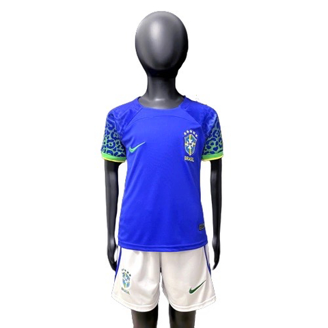 Kit Infantil Seleção Brasileira II 22/23 Nike - Azul + Branco