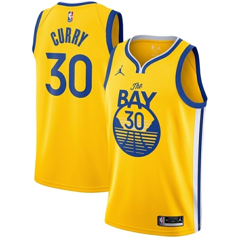 Regata Golden State Warriors Classic Edition Stephen Curry Nike Swingman - Amarelo