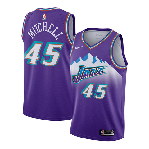 Regata Utah Jazz - Donovan Mitchell #45 Nike - Roxo