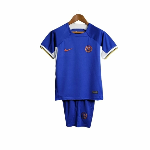 Kit Infantil Chelsea Home 23/24 Nike - Azul