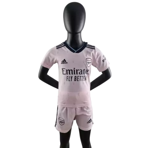 Kit Infantil Arsenal Third 22/23 Adidas - Rosa