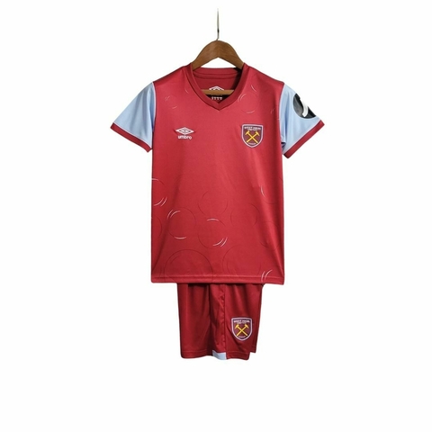 Kit Infantil West Ham Home 23/24 Nike- Vermelho