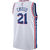 Regata Philadelphia 76ers Joel Embiid Nike - Branco na internet