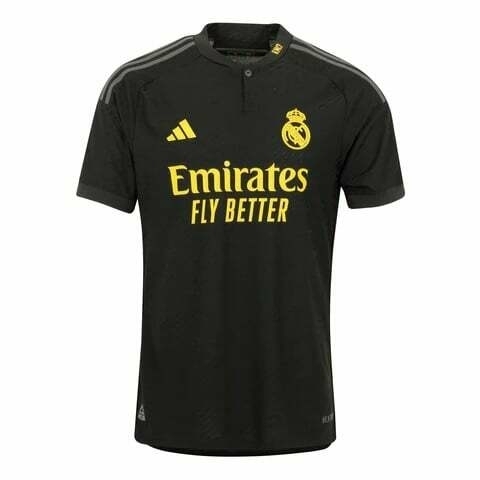 Camisa Real Madrid III 23/24 Preta - Adidas - Masculino Torcedor