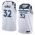 Regata NBA Minnesota Timberwolves Towws #32 Nike - Branco