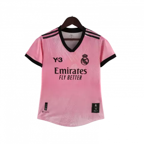 Camisa Real Madrid Y-3 22/23 Torcedor Adidas Feminina - Rosa