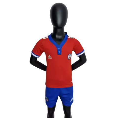 Kit Infantil Chile Home 22/23 Adidas - Vermelho