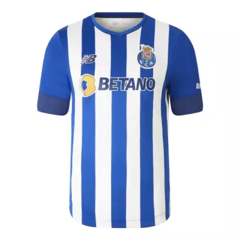Camisa FC Porto Home 22/23 Torcedor New Balance Masculina - Azul e Branco