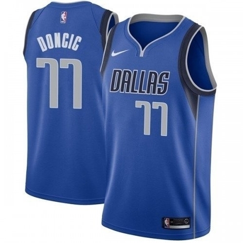 Regata Dallas Mavericks Luka Doncic #77 Nike 2022 - Azul Claro
