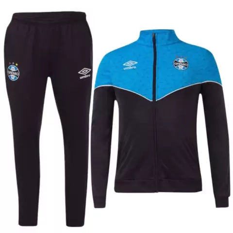 Conjunto Jaqueta+Calça Grêmio 22-23 Masculino Umbro - Preto+Azul