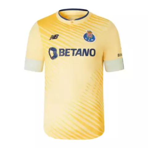 Camisa FC Porto Away 22/23 Torcedor New Balance Masculina - Amarelo