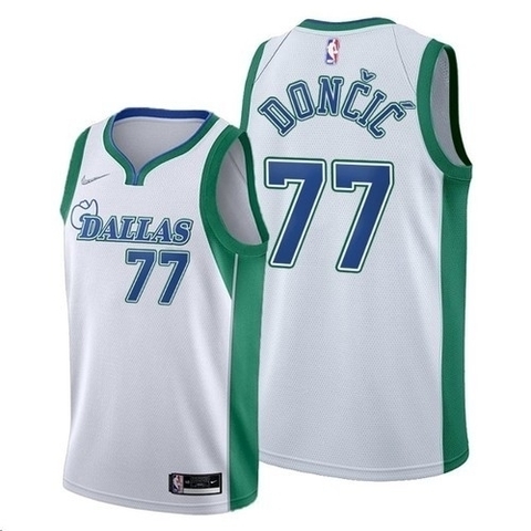 Regata Dallas Mavericks Luka Doncic #77 Nike 2022 - Branco