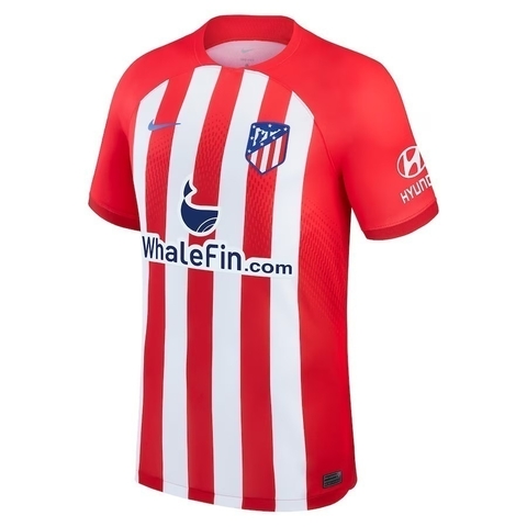 Camisa Atlético de Madrid I 23/24 Vermelha e Branca - Nike - Masculino Torcedor