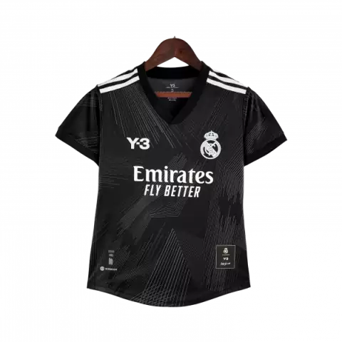 Camisa Real Madrid Y-3 22/23 Torcedor Adidas Feminina - Preto