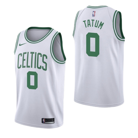 Regata Boston Celtics Tatum #0 Nike Swingman - Branco