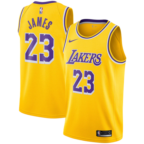 Regata Los Angeles Lakers LeBron James Nike - Amarelo