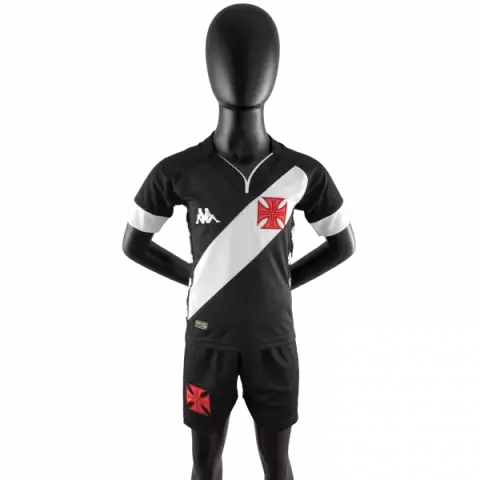 Kit Infantil Vasco da Gama II 22/23 Kappa - Preto