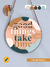 Placa Decorativa em Madeira Pinus com 18cm Decoração para pendurar na parede, com acessório de Tira de Couro. Quadro Redondo de Madeira, escrito: Good Things Take Time. Presente Perfeito