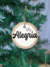 Bolacha Pingente de natal personalizada em madeira pinus redondo com corda de sisal, escrito palavras natalinas para pendurar na árvore de natal
