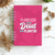 Caderno A5 Cristão "Floresça onde Deus te Plantou" capa rosa. Anotações inspiradoras e fé.