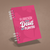 Caderno Wire-o rosa "Floresça onde Deus te Plantou". Capa resistente e inspiradora.