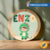 Quadro Decorativo Infantil Nome e Tema Personalizável de 18cm | Placa Redonda de Maternidade para Enxoval