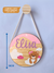 Placa de pinus redonda de 18 centímetros pendurada na parede com gancho de Pinus redondo no quarto infantil, com tema de ursinho e nuvem, nome de criança, feita a mão, com acabamento de corda de algodão