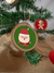 Enfeite bola bolacha pingente pendente rústico de natal para pendura na árvore Decoração natalina personalizada com desenho de papai noel com corda de sisal
