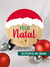 Quadro Decorativo Natalino Placa de Madeira Pinus com 18cm Enfeite Decoração de Natal Guirlanda Natalina Personalizada