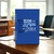 Caderno A5 Cristão "Tudo no Tempo de Deus" capa azul royal. Anotações sobre fé e esperança.