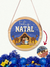 Decoração de Natal Placa de madeira pinus Enfeite natalino para pendurar perto da Árvore de natal Guirlanda decorativa natalina Cristão