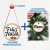 Enfeite de Árvore de Natal Guirlanda Decorativa Natalina + Bola para Árvore de Natal Personalizado em Madeira Pinus com Nome Palavras Natalinas + Gancho Redondo de Pinus