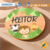 Porta Maternidade Redondo Safari baby | Placa de Pinus Infantil Temática e com Nome Personalizado com 18 centímetros. Personalizada à mão.