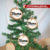 kit 3 Enfeites bolas bolachas pingentes pendentes rústico de natal para pendurar na árvore com nome personalizado Decoração natalina personalizada com nome e com corda de sisal