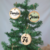 Kit 3 enfeites pingentes de natal personalizada em madeira pinus Decoração Natalina Cristão Kit bola bolacha para pendurar na árvore de natal
