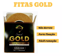 Fita Capilar Gold (2,5 cm x 5m ) Para aplicação de Prótese Capilar