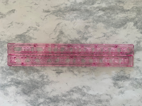 letras tappit minuscula