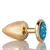 Plug Anal M Dourado com Pedra Cravejada em Strass Hard na internet
