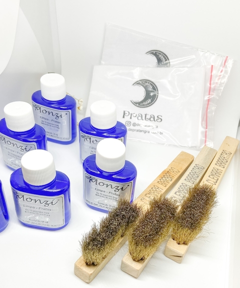 Kit Limpeza Monzi+Escovinha+flanela