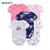 Imagem do kiddiezoom 5 Pcs 100% Algodão Bebê Meninos Meninas Bodysuit Roupas Bonito Dos Desenhos Do Bebê