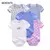 kiddiezoom 5 Pcs 100% Algodão Bebê Meninos Meninas Bodysuit Roupas Bonito Dos Desenhos Do Bebê - loja online