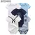 kiddiezoom 5 Pcs 100% Algodão Bebê Meninos Meninas Bodysuit Roupas Bonito Dos Desenhos Do Bebê