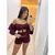Conjuntos Feminino Cropped Ciganinha com Bojo + Short com Detalhe Gringo Moda Boutique Conjuntinho na internet