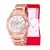 Relógio Feminino Champion Ana Hickmann Rosê A Prova D'Água Original Presente Moda Gift Aniversário Tendência Estilo Mulher Esposa Namorada Mãe Barato Cronógrafo Colar e Brincos AH30228Z - comprar online